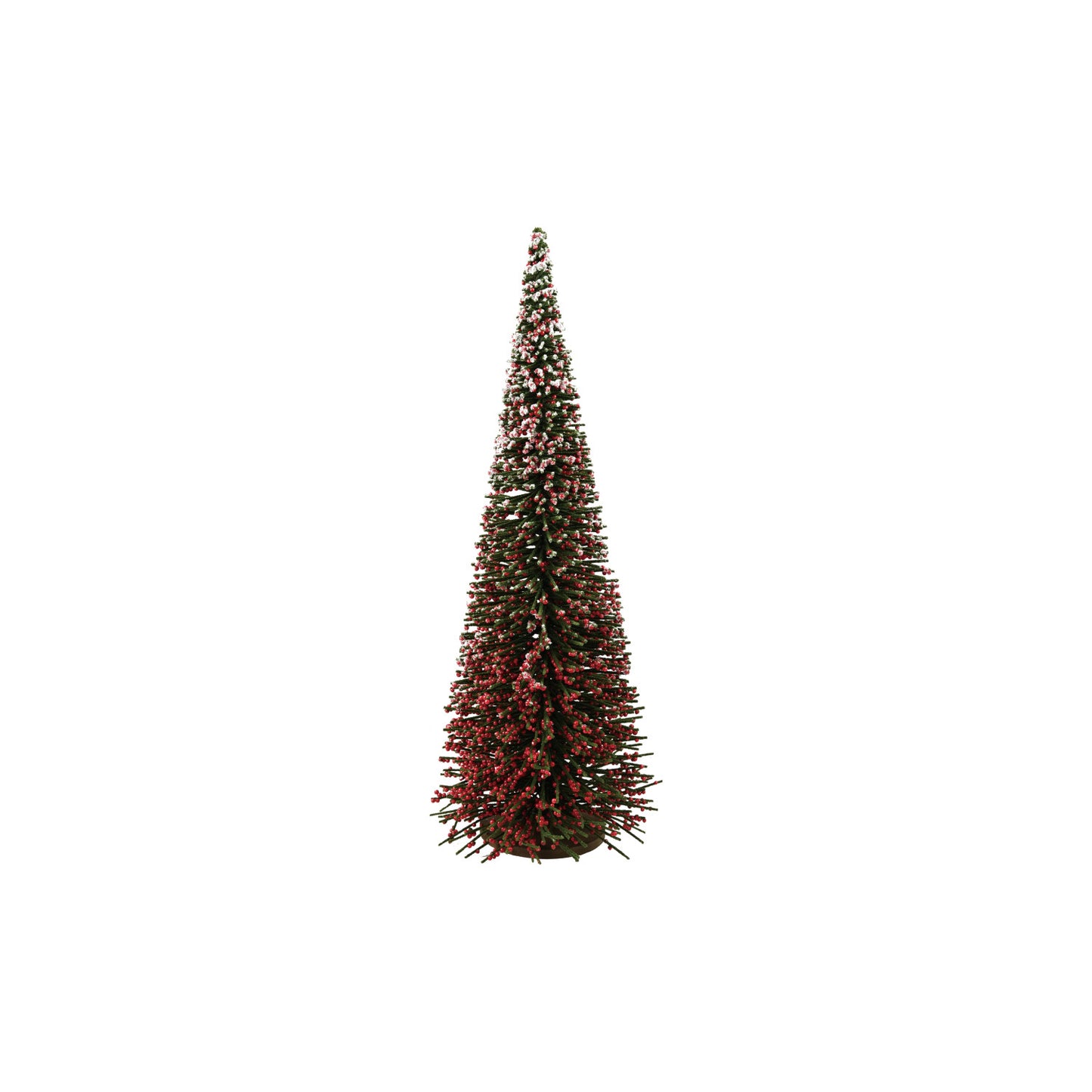 Wood Tree with Faux Berries & Sugar, Green & Red