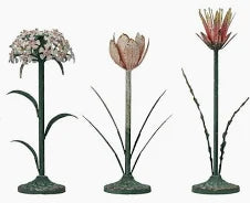 Painted Metal Vintage Reproduction Toleware Taper Holder